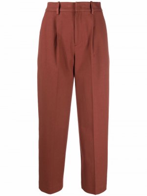 Укороченные брюки Pt01. Цвет: коричневый