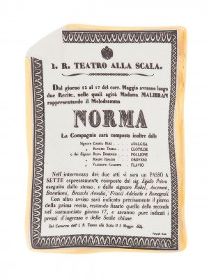 Пепельница Norma с золотистой огранкой Fornasetti. Цвет: серый