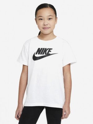 Футболка для девочек Sportswear, Белый Nike. Цвет: белый