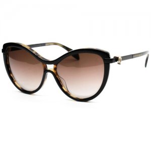 Солнцезащитные очки AM0021S Alexander McQueen. Цвет: коричневый