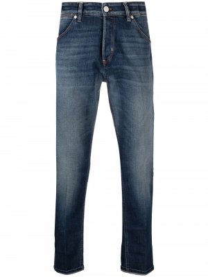 Прямые джинсы средней посадки Pt01. Цвет: синий