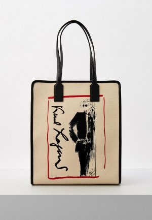 Сумка Karl Lagerfeld. Цвет: бежевый