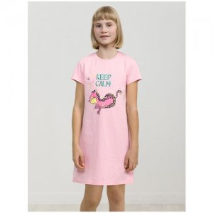 Ночная сорочка WFDT4275U для девочек, цвет розовый, размер 7 Pelican. Цвет: розовый