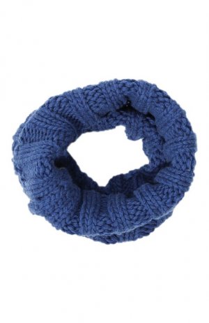 Кашемировый шарф-снуд Inverni. Цвет: синий