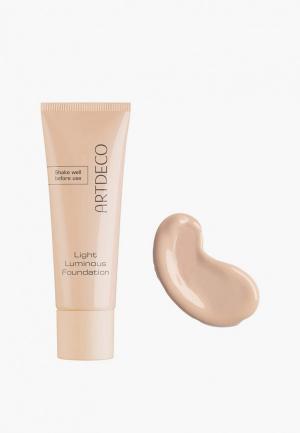 Тональное средство Artdeco Light Luminous Foundation, тон 14, Бежевый песок, 25 мл. Цвет: бежевый
