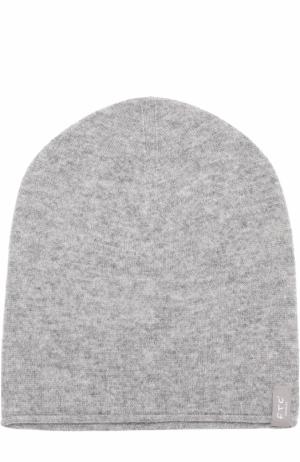 Кашемировая шапка бини FTC. Цвет: серый