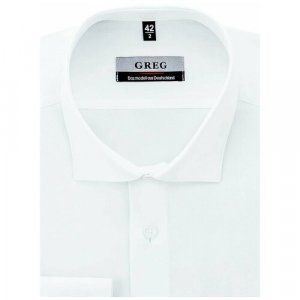 Рубашка , размер 186-194/38, белый GREG. Цвет: белый