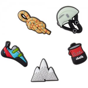 Набор Украшений Для Обуви Rock Climbing 5 Pack Crocs. Цвет: желтый/черный/красный/серый/голубой