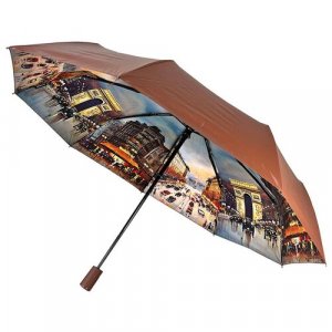 Зонт , коричневый Diniya. Цвет: коричневый