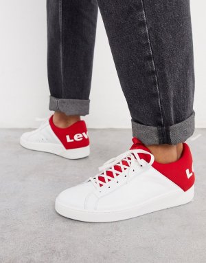 Кроссовки с красными вставками Levis mullet-Красный Levi's