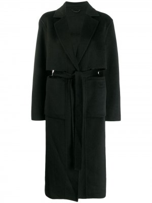 Однобортное пальто Etudes. Цвет: черный