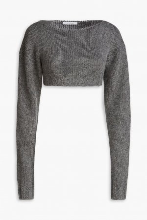 Укороченный вязаный свитер , темно-серый Le 17 Septembre