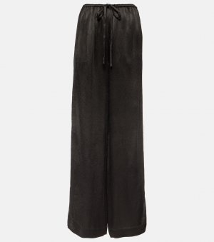 Широкие брюки светло-коричневого цвета со средней посадкой white label , черный Proenza Schouler