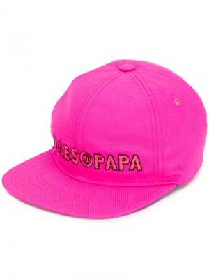 Кепка с вышитым логотипом Filles A Papa. Цвет: розовый и фиолетовый