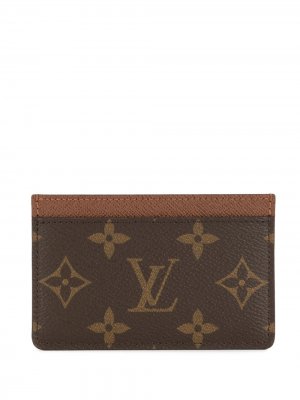 Маленький картхолдер с монограммой Louis Vuitton Pre-Owned. Цвет: коричневый