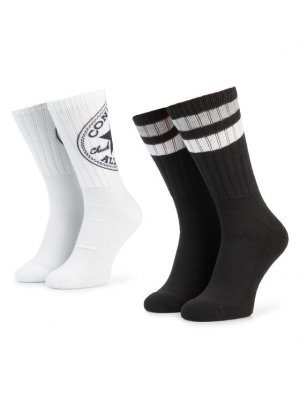 Комплект из 2 высоких носков унисекс , черный Converse