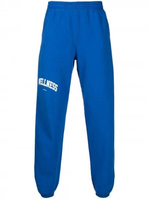 Спортивные брюки с надписью Sporty & Rich. Цвет: синий