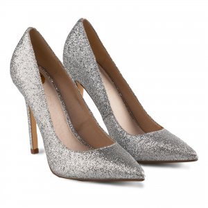 Женские туфли-лодочки (Amica 1290040), серебряные Buffalo shoes. Цвет: серебряный