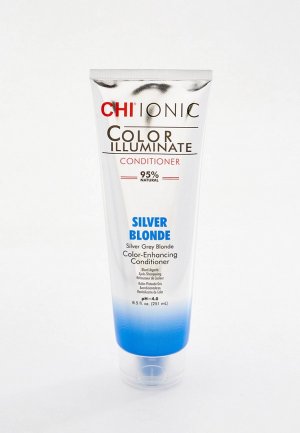 Кондиционер оттеночный для волос Chi COLOR ILLUMINATE, Серебристый блондин, 251 мл. Цвет: белый
