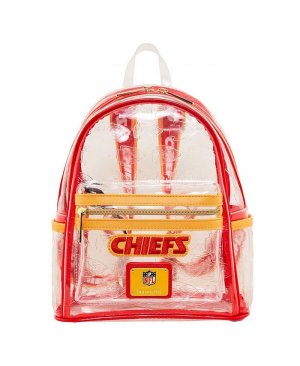 Прозрачный мини-рюкзак Kansas City Chiefs, белый Loungefly
