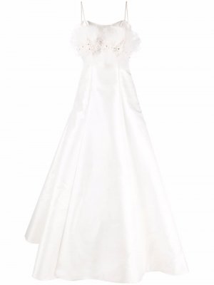 Декорированное свадебное платье Loulou. Цвет: белый