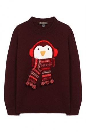Кашемировый пуловер Loro Piana. Цвет: красный