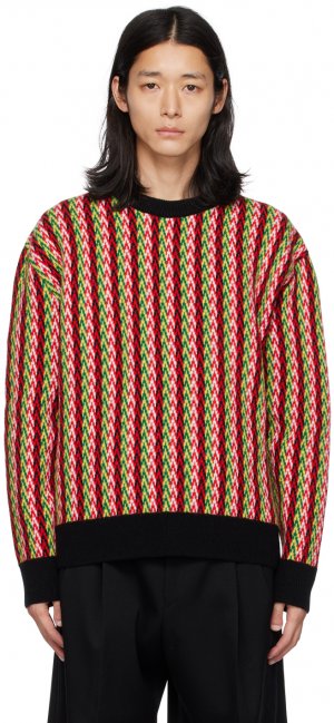Разноцветный бордюрный свитер Lanvin