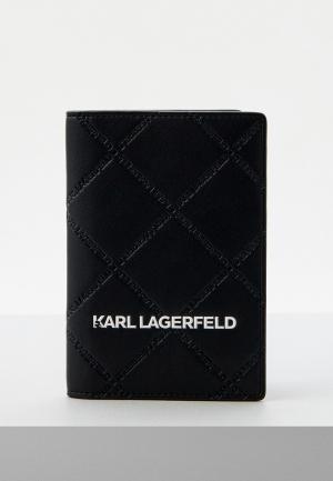 Обложка для паспорта Karl Lagerfeld. Цвет: черный