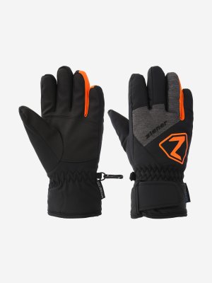Перчатки для мальчиков , Черный, размер 3.5 Ziener. Цвет: черный