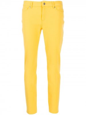 Укороченные джинсы скинни Escada Sport. Цвет: желтый
