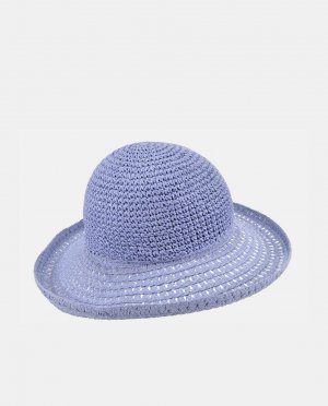 Шляпа с бумажными полями синего цвета , светло-синий Seeberger