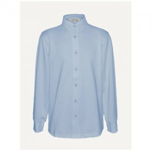 Школьная рубашка , размер 134-140, голубой Tsarevich. Цвет: синий