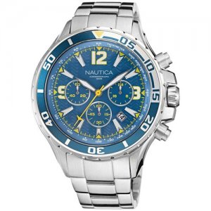 Наручные часы NAPNSS219 Nautica. Цвет: синий/серебристый