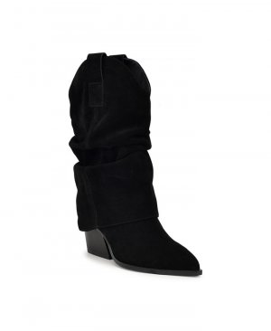 Женские повседневные ботинки Wilton на блочном каблуке со стопкой , черный Nine West
