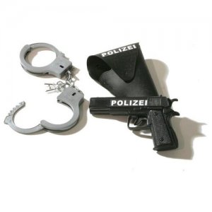 Наручники и оружие полицейского (5409) RUBIE'S. Цвет: черный