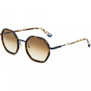 Солнцезащитные очки , круглые, с защитой от УФ, для женщин, черепаховый Etnia Barcelona. Цвет: коричневый