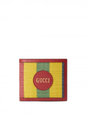 Бумажник в полоску Baiadera Gucci. Цвет: красный