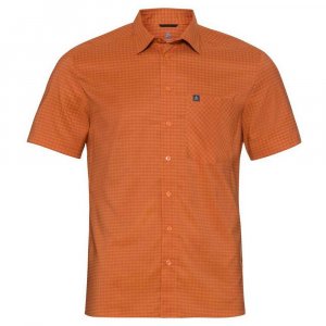Рубашка с коротким рукавом Chemise Mc Nikko Check, оранжевый Odlo