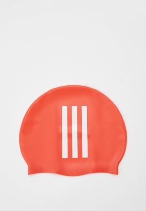 Шапочка для плавания adidas KIDS 3S CAP. Цвет: красный