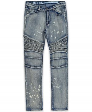Мужские джинсы скинни больших размеров и высоких с эффектом ретуши Reason