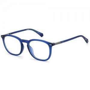 Солнцезащитные очки , синий, голубой Polaroid. Цвет: синий