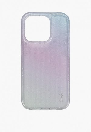 Чехол для iPhone Uniq 15 Pro, COEHL Linear Stardust с градиентом и блестками. Цвет: разноцветный