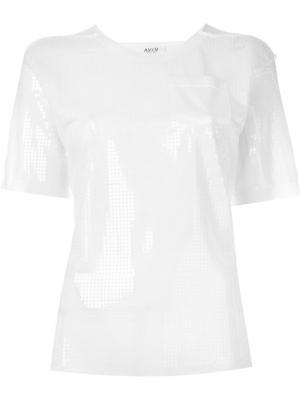 Декорированная футболка с пайетками Aviù. Цвет: белый