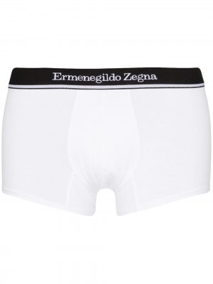 Плавки с логотипом Ermenegildo Zegna. Цвет: белый