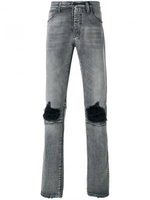 Базовые джинсы скинни с рваными деталями Unravel Project