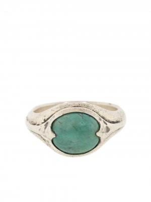 Массивное кольцо с камнем John Varvatos. Цвет: серебристый