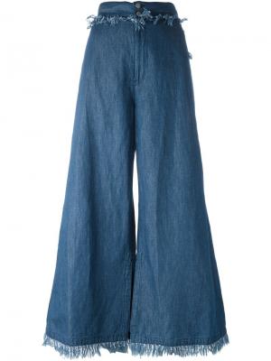 Расклешенные джинсы Tsumori Chisato. Цвет: синий