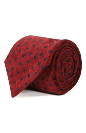 Шелковый галстук Kiton. Цвет: красный