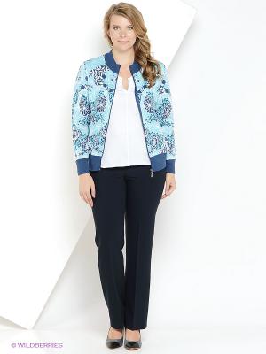 Бомбер Milana Style. Цвет: бирюзовый