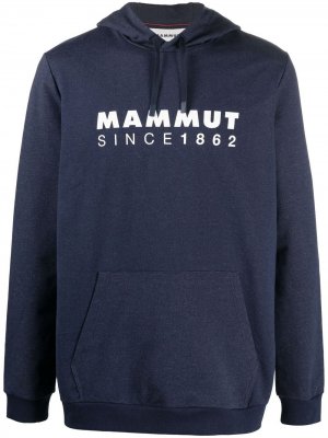 Худи с логотипом Mammut. Цвет: синий